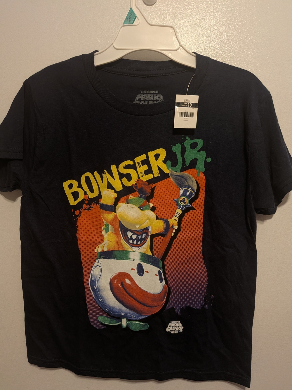 Bowser Jr. Graphic Tee - Blue Navy Kids Shirt